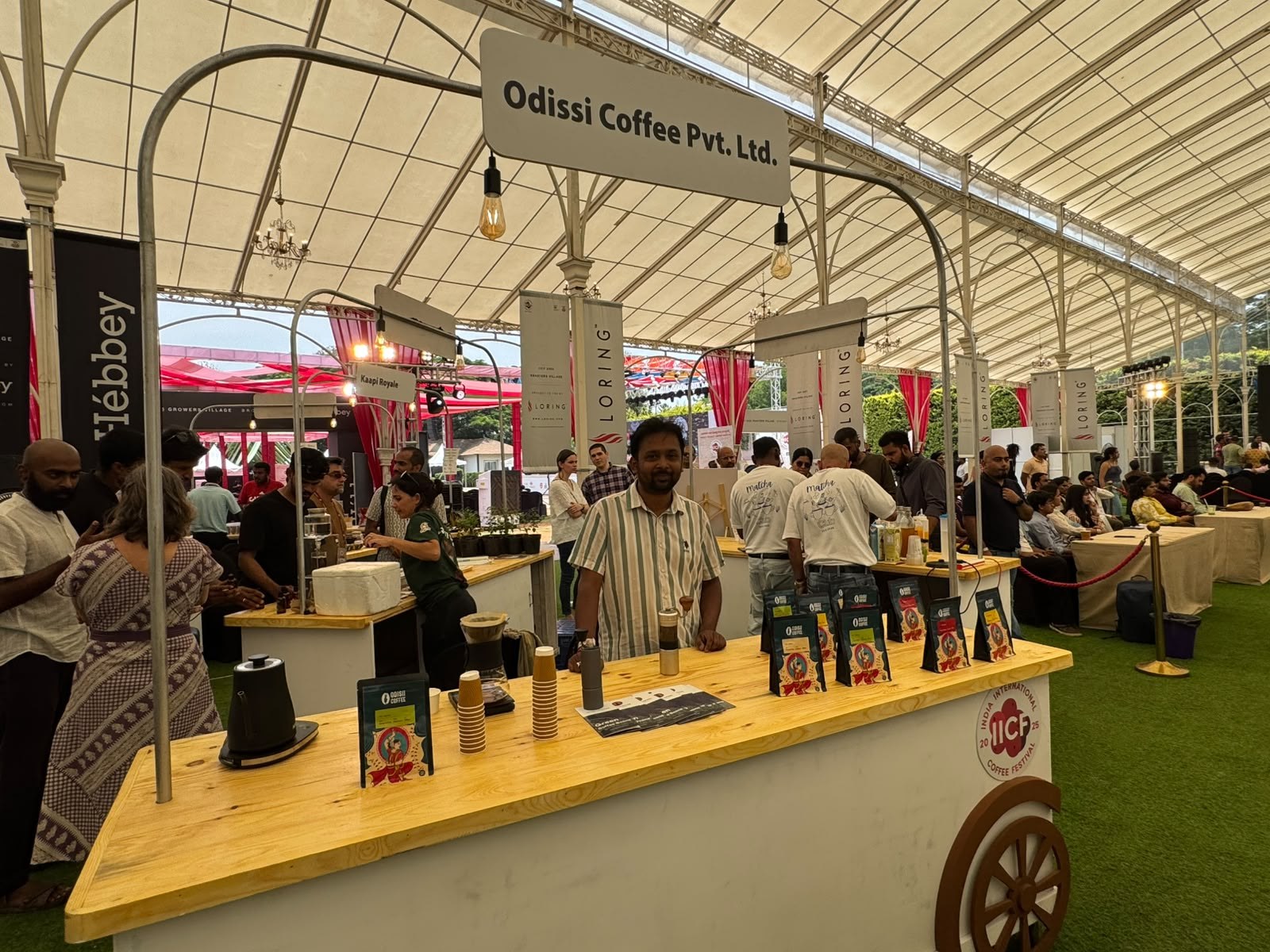Official Odisii Coffee booth at India International Coffee Festival IICF